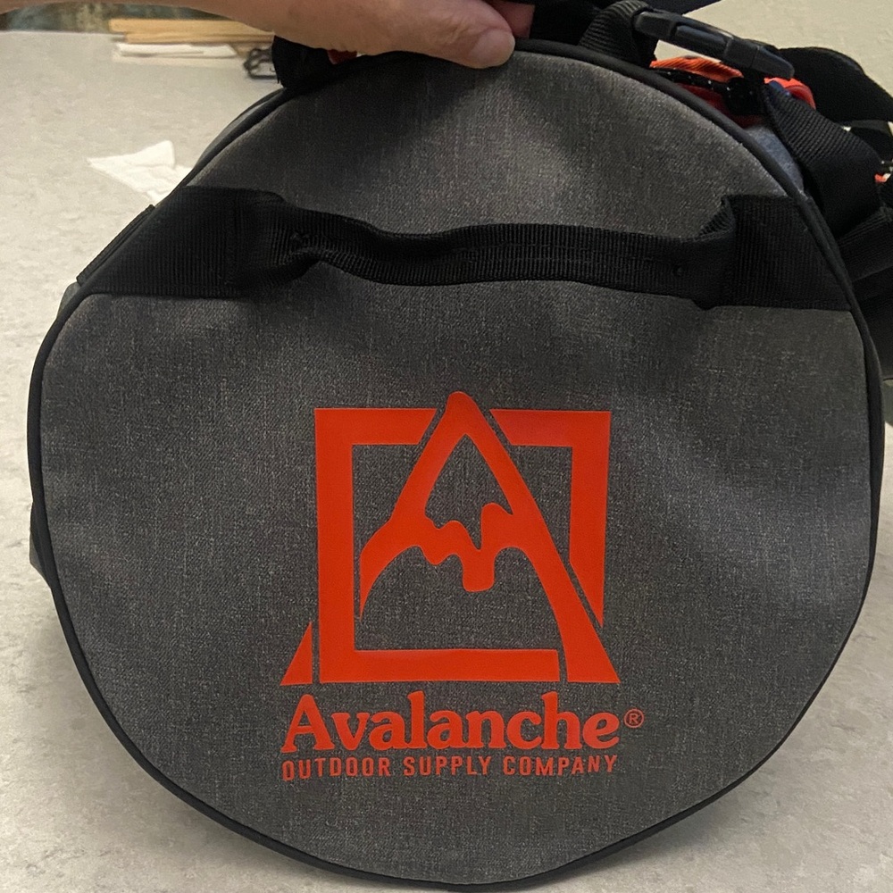 Orange and Gray Versatile Duffle Bag/Backpack - Avalanche brand. - Picture 2 of 14